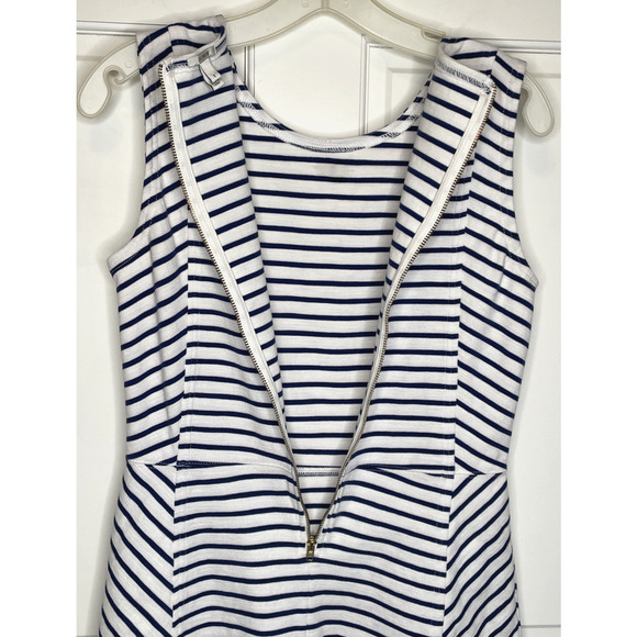 J Crew Women's Striped Fit and Flare Dress Size 2 Resort Nautical Preppy - Picture 7 of 16